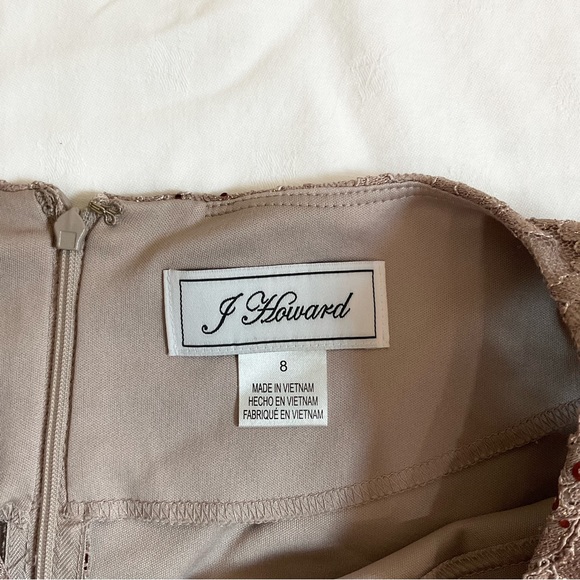 J Howard Lace Sequin Shift Dress - Picture 2 of 11